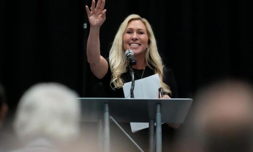 Protesters arrested, 1 subdued with stun gun at Marjorie Taylor Greene’s town hall