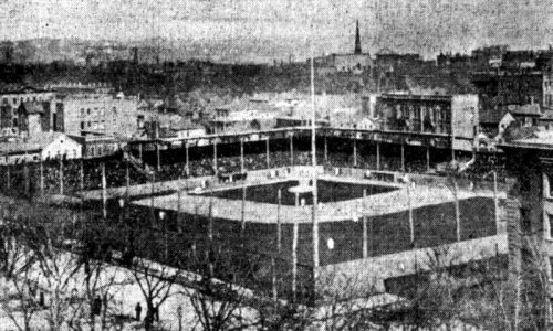 At Capitol and Stillwater, a swing to commemorate baseball history