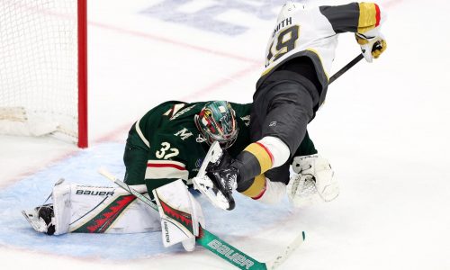 Knights rally for OT win in Game 4 to tie playoff series 2-all with Wild