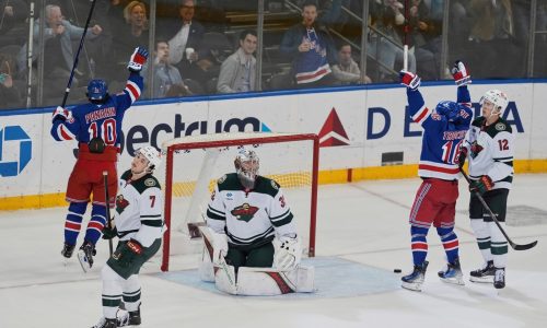 Not pointless, as Wild fall in OT to Rangers