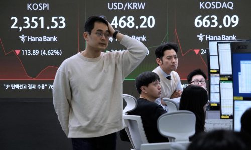 The Latest: Asian markets fall as Trump’s tariffs roil global trade