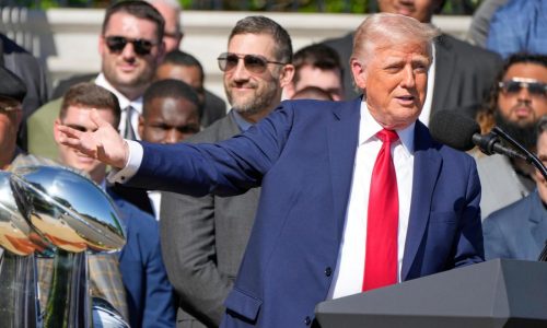 Trump marks his first 100 days in office with a rally in Michigan, a state rocked by his tariffs