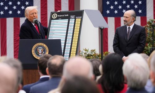 Fear that Trump tariffs will spark recession slashes billions of dollars from US stock values