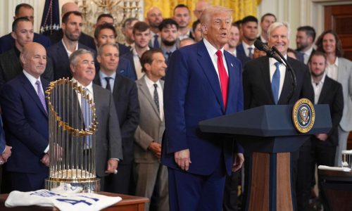 Ohtani, Betts and World Series champion Dodgers visit Trump at the White House