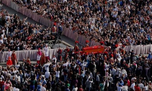 Catholic faithful pay their final respects to Pope Francis in St. Peter’s Basilica