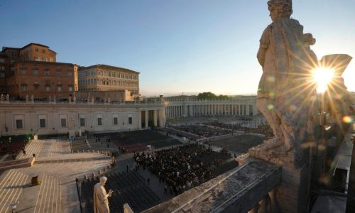 Photos: From mightiest to humblest, hundreds of thousands gather for Pope Francis’ funeral