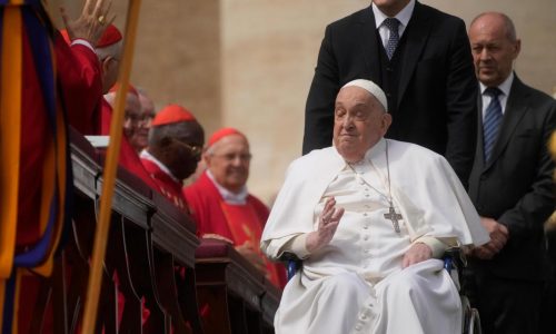 A recovering Pope Francis visits Rome prison to keep annual Holy Week appointment