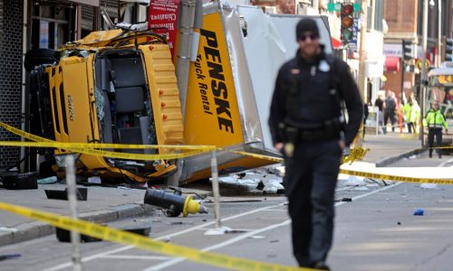 Boston EMS rushes four victims to hospital after truck crash in Chinatown