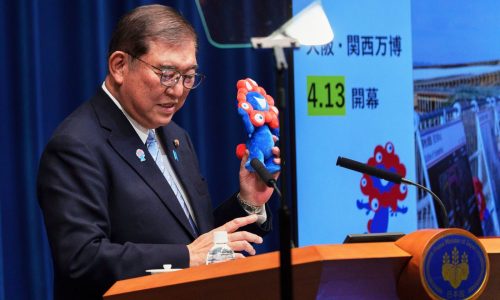 Japanese leader says he hopes Osaka expo will help reunite a divided world