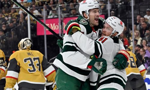 Wild dominate Vegas early, even series 1-1