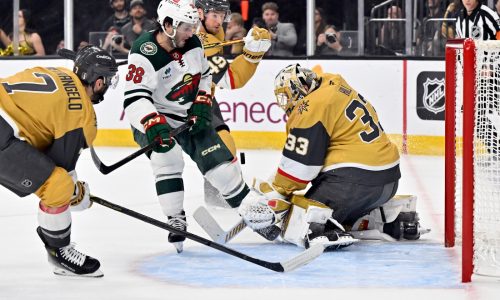 Vegas delivers gut punch as Knights push Wild to brink of elimination