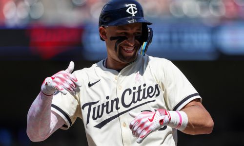 Lewis breaks out with two-hit day