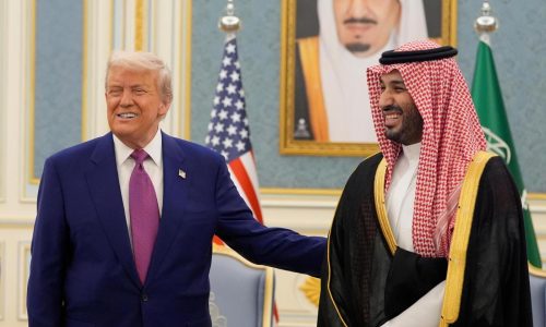 Golden swords and Arabian horses: Saudi Arabia’s crown prince gives Trump a lavish royal welcome
