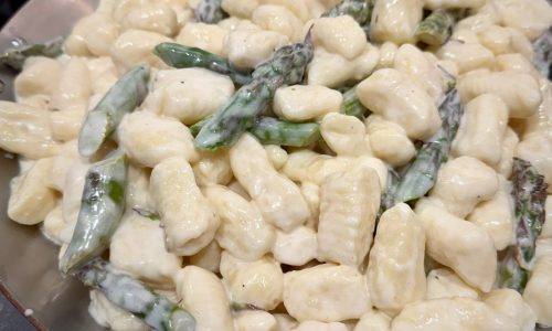 Gnocchi gets spring upgrade with lemon asparagus sauce