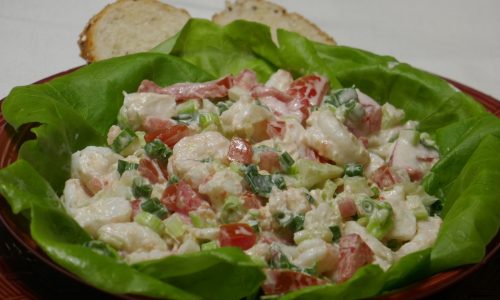 Shrimp Lettuce Bowl on the table in 10