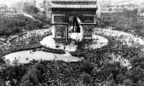 80 years ago World War II in Europe was over. Celebrating V-E Day is now tinged with some dread