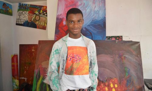 Nigerian teenager sets world painting record with canvas that’s bigger than a soccer field