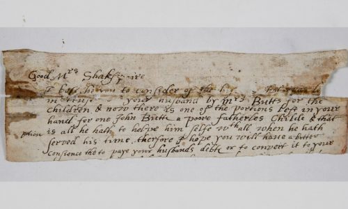 How a surprising Shakespeare discovery was found in a letter used as scrap paper