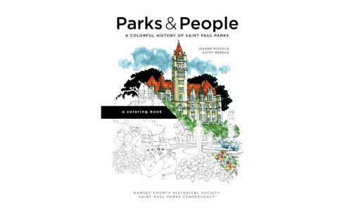 Readers and writers: Surprising facts about St. Paul’s parks in an adult coloring book