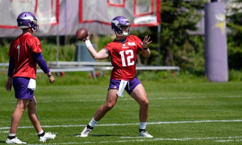 Now with the Vikings, Max Brosmer is right where he’s supposed to be