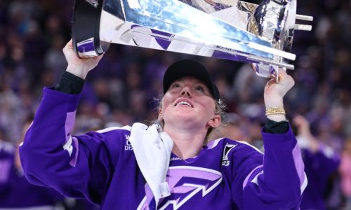 Frost championship celebration today at Xcel Energy Center