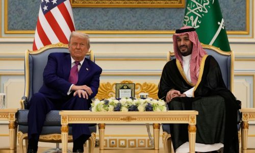 Saudi crown prince welcomes Trump to kingdom as US leader begins 4-day Middle East tour