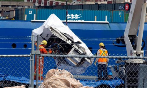 Vessel’s implosion can be heard on new video from expedition to Titanic wreckage