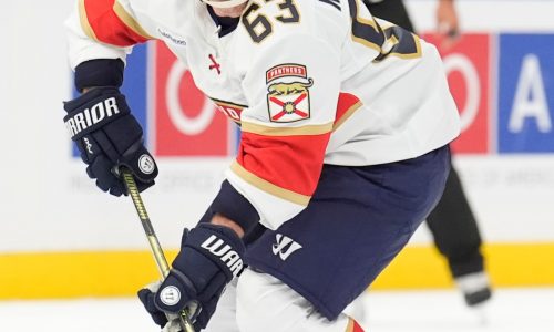 Brad Marchand is winning the bet he placed on himself