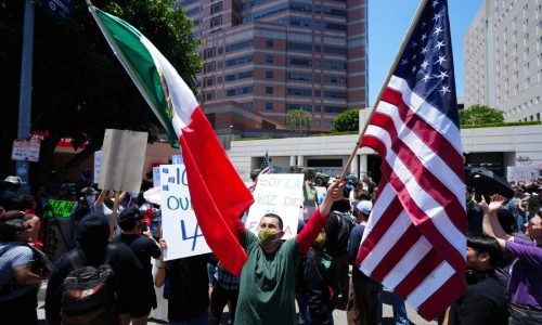 LA police swiftly enforce downtown curfew as protests against Trump’s immigration crackdown continue