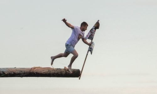 Running the greasy pole: Gloucester’s annual super challenge (Photos)