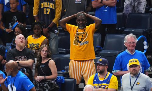 Pacers fans gasp at Haliburton’s Game 7 injury in NBA Finals before responding to Indiana’s effort