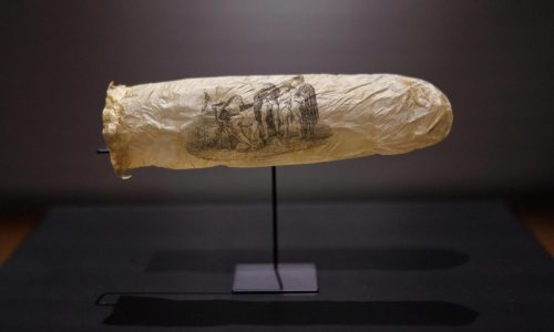 200-year-old condom decorated with erotic art goes on display in Amsterdam’s Rijksmuseum