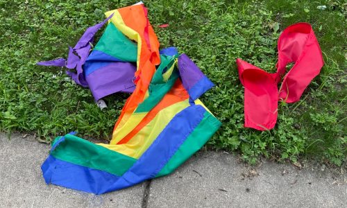 With 16 pride flags vandalized in St. Paul, neighbors responding with more flags