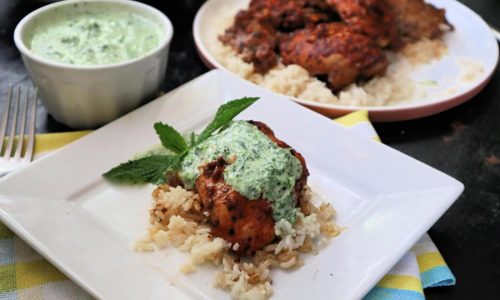 Gretchen’s table: Spicy chicken thigh with mint yogurt sauce revels in warm spices