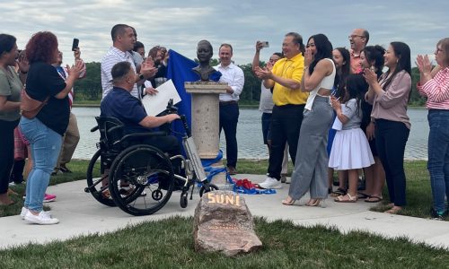 Statue of St. Paul Olympian Suni Lee stolen from Phalen Park