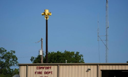 A small Texas community where everyone survived flooding has sirens that warned them