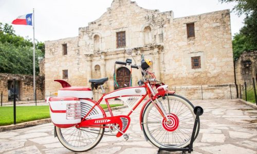Pee-wee’s bike is at the Alamo, but not where you think