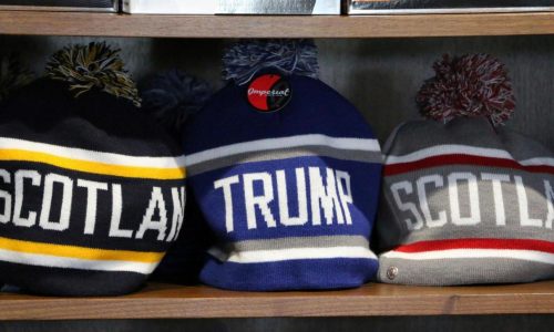 Trump’s trip to Scotland as his new golf course opens blurs politics and the family’s business