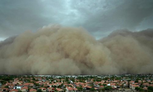 Towering wall of dust rolls through metro Phoenix, leaving thousands without power