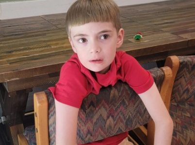 Lively Garrett loves the trampoline and TV