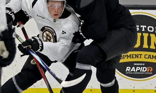 With Bruins on hold for now, James Hagens focusing on Boston College