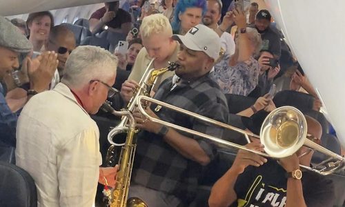 Dave Koz and his band were in flight delay hell. So they picked up their instruments