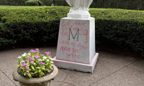 Boston city councilor calls for ‘hate crime’ investigation into vandalized Virgin Mary statue at South End church