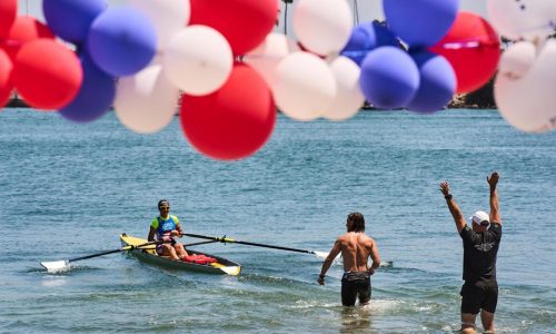 Rowers revel in beach sprints in the run-up to LA’s 2028 Olympics