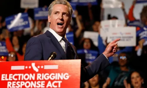 Newsom Files Records Request for ICE Operation Near Redistricting Press Conference
