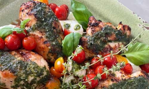 Recipe: Grilled Chicken Caprese is a delightful, summery dish
