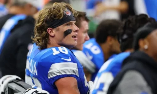 Rookie Isaac TeSlaa Stands Out in Lions Camp