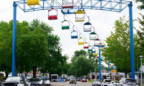 The grounds of the Minnesota State Fair in Falcon Heights were a beehive of activity Tuesday