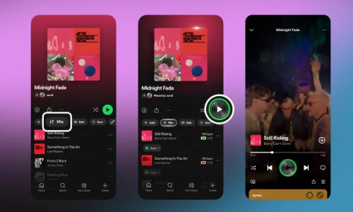Spotify’s Latest Launch: “Mix” Track Mixing Tool For Song Merging