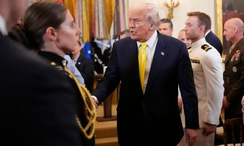 Trump honors Purple Heart recipients, including 3 who sent him medals after attempt on his life